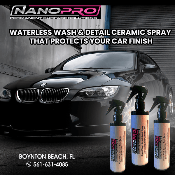 Waterless Wash & Detail Ceramic Spray - Best Waterless Car Cleaner – Nano  Pro Ceramic